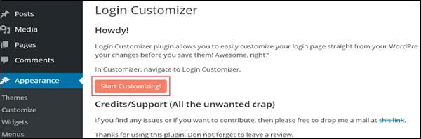 wordPress customize plugins