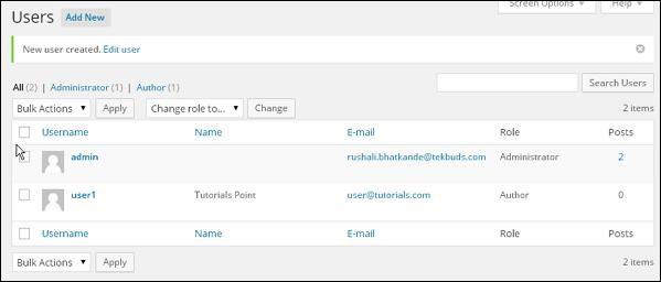 WordPress Delete User