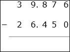 Addition of Aligned Decimal
