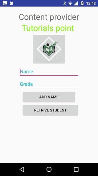 Android Content Provider Demo