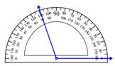 Measuring an angle with the protractor Worksheets Online Quiz 1.1