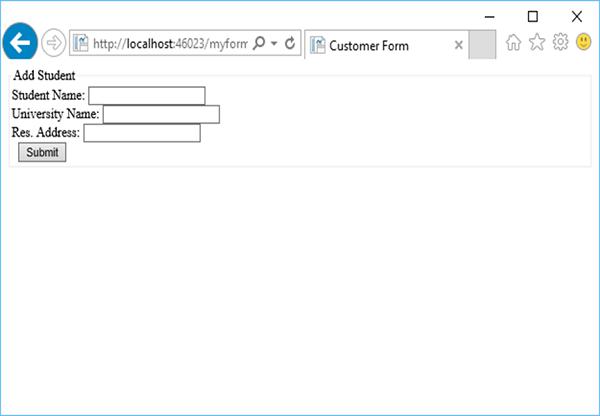 Input Form