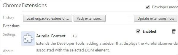 Aurelia Debugging Context Debugger