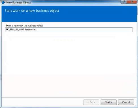 Creating Business Object