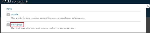 drupal create pages