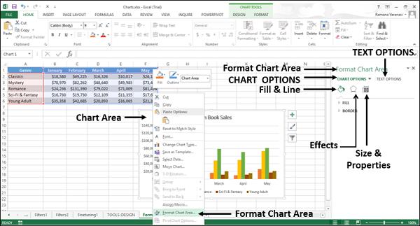 Format Chart Area