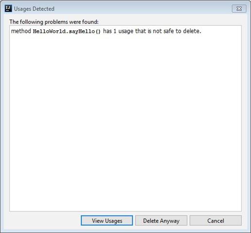 Safe Delete Action
