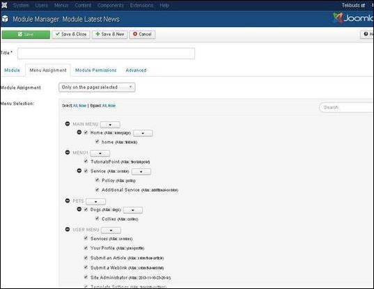 Joomla Latest News Module