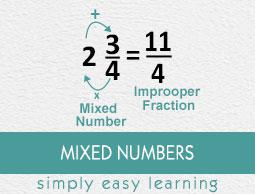 Mixed numbers
