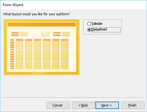 Datasheet Form