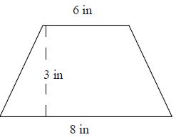 Area of a trapezoid Online Quiz7