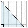 Finding the area of a right triangle on a grid Quiz6