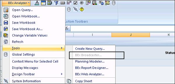 Broadcaster in Analyzer