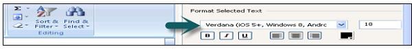 Format Select Text