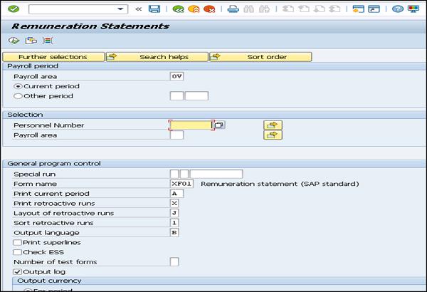 Remuneration Statement