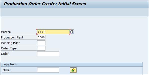 Production Order