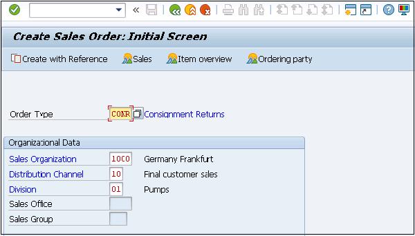 Consignment Return