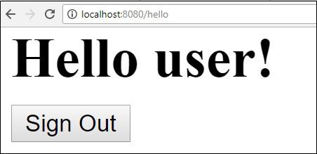 Output Signout Page