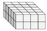 Surface area of a rectangular prism made of unit cubes Quiz6