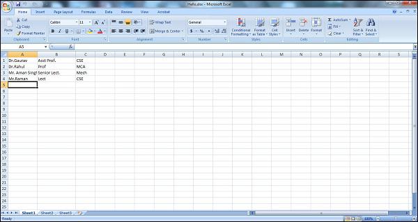 Excel Automation