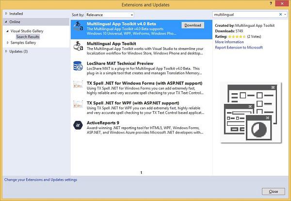 Multilingual app